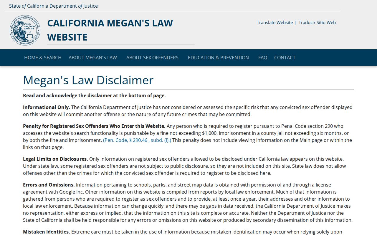 Huntington Beach voter registration comparison with California Megan's Law registry
